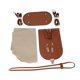 thumbnail image 1 of Kit para hacer bolsos de cuero sintético, hecho a mano, con cierre de seguridad, kit de costura para bolsos de cuero, tejido a mano. Marrón, 1 of 9