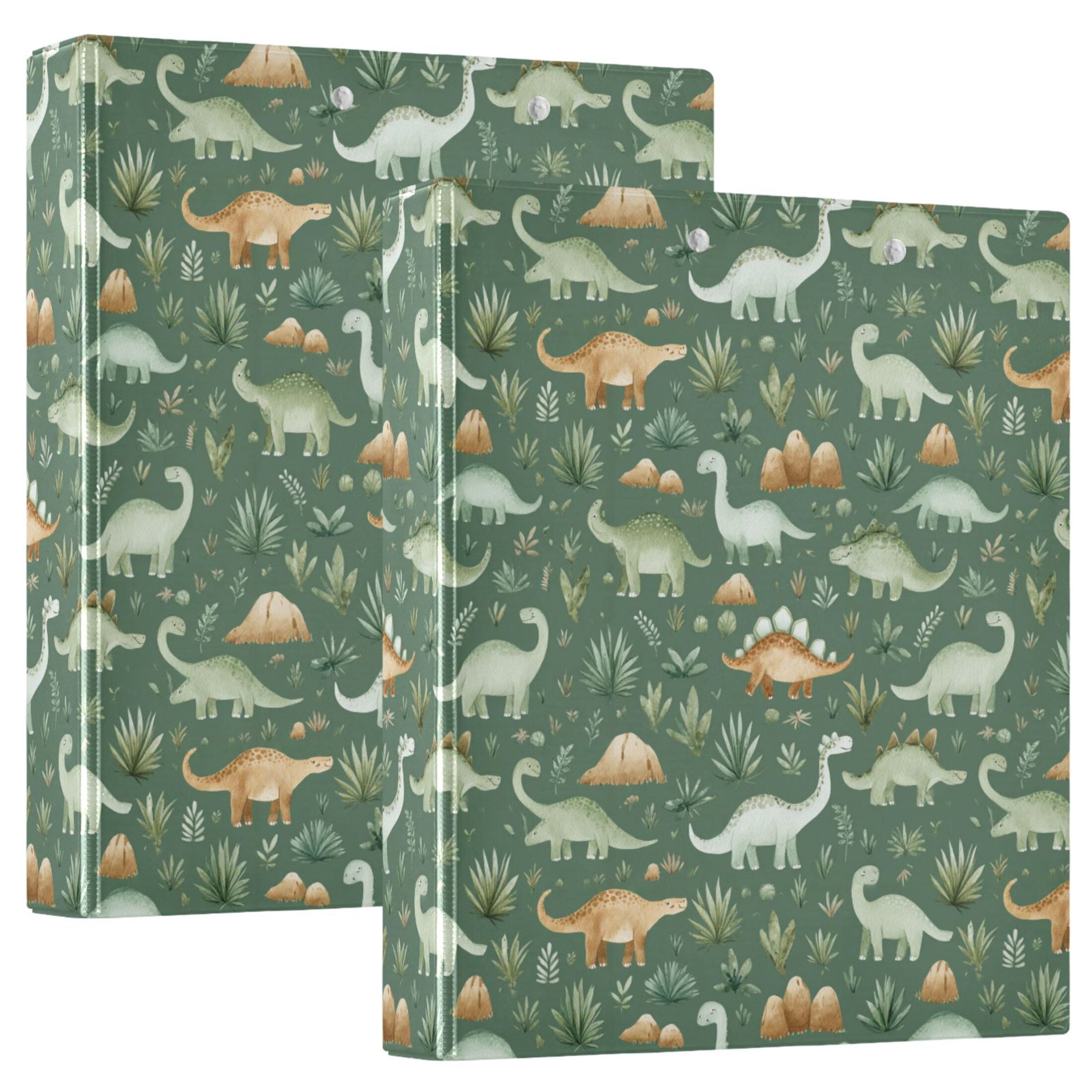 Three Ring Binder Various Dinosaurs 1.5 Inch Round Binder D-Rings for Office Supplies and More