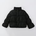 thumbnail image 4 of Boys Winter Jacket Kids Puffer Coat with Pocket Button Down Black Puffer Windproof Warm Kids Puffer Jacket Grils Winter Coats Size 3-4 Years, 4 of 5