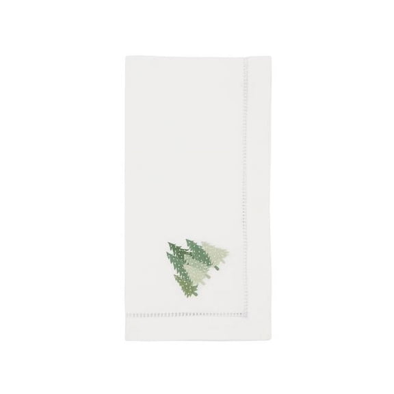 Saro Lifestyle Pine Forest Embroidered Napkin (Set of 6)