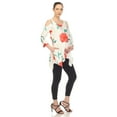 thumbnail image 2 of White Mark Women's Maternity Floral Cold Shoulder Tunic Top, 2 of 2