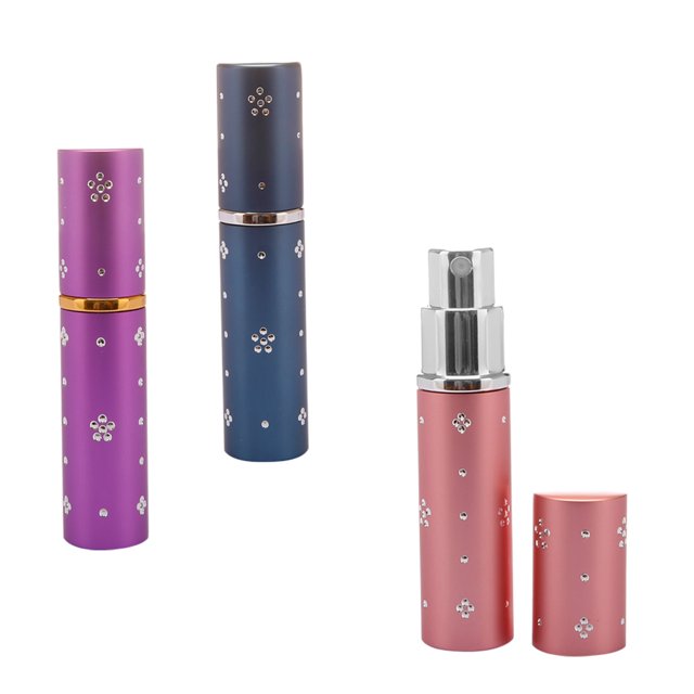 3 botellas de spray de perfume recargables vacías para viaje, estuche de bomba , 6 ml 1 Yuyangstore Botella de perfume