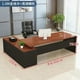 thumbnail image 1 of Executive Corner Office Desk L Shaped Shelf Standing Reception Computer Desks Storage European Mesa Escritorio Modern Furniture My Lux Decor Round, 1 of 22