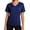34# 1Pack:Navy Blue, variant on Womens Workout Shirts V-Neck Short Sleeve Tops UPF 50+ Sun Shirt Moisture Wicking Loose Fit Top for Athletic,Black,US Size M