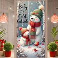 thumbnail image 2 of Cartoon Polar Bear Winter Banner Snowflakes Ice Skating Holiday Let it Snow for Winter Party Christmas Event Seasonal Decoration, 2 of 9