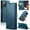 Blue, variant on ETFAST Leather Phone Case Wallet With Card Holder Zipper For Samsung Galaxy Note 20 Ultra High Quality Leather Phone Case
