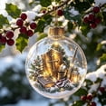 thumbnail image 4 of Glowing Christmas Story Ornament with Warm LED and 3D Mini Holiday Scene Glowing Christmas Story Ornament, 3D Mini Scene, Warm LED Glow, Ready To Hang, Tree And Wreath Decor, 4 of 7