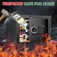 thumbnail image 2 of 1.3 Cubic Feet Fireproof Small Safe Box with Digital Keypad, Spare Keys, and Removable Shelf Bestseling, 2 of 6