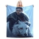 thumbnail image 1 of Manta de franela ultra suave de Jon Snow, cálida y acogedora manta de forro polar, regalo para niños, niñas, adultos, viajes, camping, sofá cama de 40 x 30 pulgadas, 1 of 8