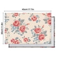 thumbnail image 5 of Pioneer Flower Floral Print Pattern Summer Placemats Table Placemats Set Of 6-Linen Kitchen Washable Placemats Table Mats 12x18 Inch Non-Slip Heat Resistant, 5 of 5