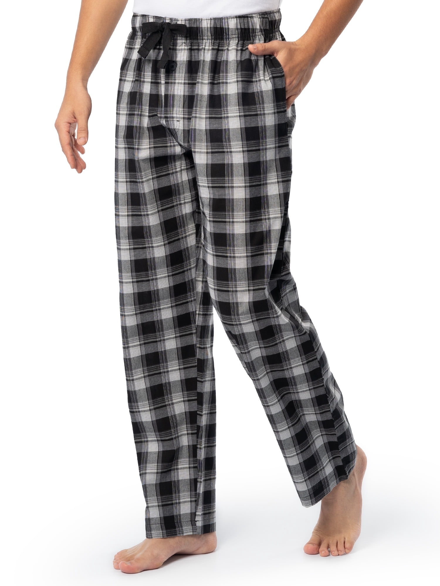 Fruit of the Loom Men's and Big Men's Soft Brushed Woven Sleep Pant, Sizes S-6XL & LT-3XLT