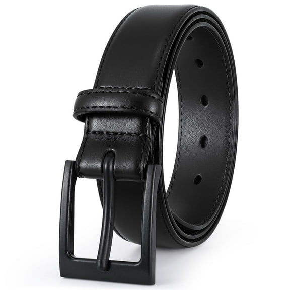 WHIPPY Metal Free Leather Belts for Men Hypoallergenic Leather Belt Nickle Free Belt for Jeans