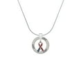 thumbnail image 2 of Delight Jewelry Silvertone Patriotic Ribbon Joy Ring Charm Necklace, 18", 2 of 4