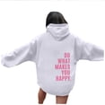 thumbnail image 6 of Wancir Womens Cute Hoodies Pink Hoodie Oversized Letter Print Graphic Hoodies For Women Long Sleeve Preppy Sweatshirt, 6 of 7