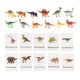thumbnail image 1 of Dinosaurio Juguetes Juego en miniatura s en inglés Educación Montessori para actividades Cumpleaños Edad 2 y más Sunnimix Tarjetas de emparejamiento de animales, 1 of 8