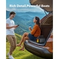 thumbnail image 3 of soundcore Boom 2 de Anker, altavoz para exteriores, 80 W, subwoofer, BassUp 2.0, tiempo de reproducción 24 h, resistente al agua IPX7, flotante, luces RGB, USB-C, ecualizador personalizado, Bluetooth, 3 of 5