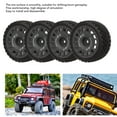 thumbnail image 3 of Ensemble de 4 Roues RC, Pneu en Caoutchouc pour Voiture RC Haute Résistance à l'Usure, Fort Coussinage 1/10 RC sur Route, 3 of 7