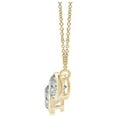 thumbnail image 2 of ANGARA Natural Three Stone Bezel-Set Diamond Pendant in 14K Yellow Gold for Women (Size-3.8mm| Color-K| Clarity-I3) | April Birthstone, Anniversary, Jewelry Gift for Women | Natural Diamond Necklace, 2 of 7