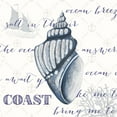 thumbnail image 2 of Ritter, Gina 26x26 White Modern Wood Framed Museum Art Print Titled - Indigo Ocean Treasures III, 2 of 4