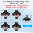 thumbnail image 6 of SupreGear 3/4-Inch Quad Cane Tips, Wide Base Rubber Non-Slip Feet for Stable Self-Standing Support, 6 of 8