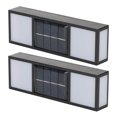 thumbnail image 4 of Apliques solares de pared dobles para exteriores, multifuncionales y ahorradores de energía, resistentes al agua IP65, ambiente cálido para patio, jardín y entrada de vehículos, 4 of 8