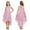 Dusty Pink, variant on iiniim Kids Girls Hi-Low Chiffon Flower Dress Sleeveless Lace Floral Wedding Birthday Party Dresses