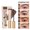 01＃, variant on 03# Light Brown Eyebrow Tint with Spiral Brow Brush, Beige & Gold Tube, Long-Lasting Brow Color, Gentle On Skin, Ideal For At-Home Brow Care