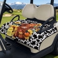 thumbnail image 3 of Yuyamidu Cute Highland Cow Golf Cart Seat Covers for Club Car Seat Cover for 2 Passenger Cow Print Sunflowers Golf Cart Golf Cart Seat Towel Blanket, 3 of 8