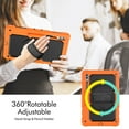 thumbnail image 2 of For Samsung Galaxy Tab S10 Ultra/S9 Ultra/S8 Ultra Case 14.6 inch, 360 Rotating Shockproof Cover with Stand, Screen Protector, Shoulder Strap (SM-X920/X910/X900), Orange, 2 of 7