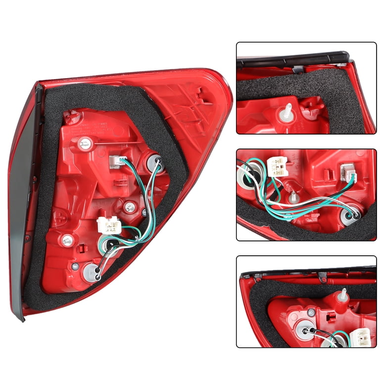 LED Red Rear Chrome Right Tail Light Fit For 2006-2008 Toyota RAV4 Lamp