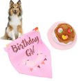 thumbnail image 3 of Suministros de vestir para cumpleaños de mascotas conjunto de bufanda y sombrero de cumpleaños para perros de nailon de franela para fiestas de cumpleaños de uso diario para ANGGREK Otros, 3 of 8
