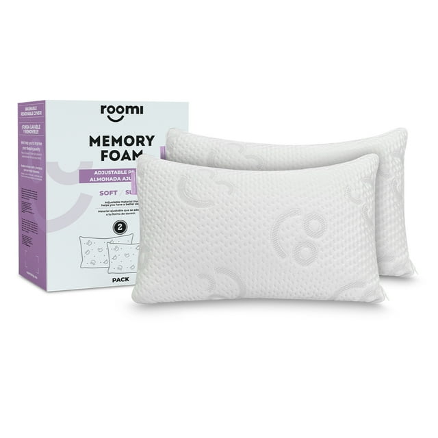 Almohada Ajustable 2 Pack de Memory Foam Roomi