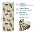 thumbnail image 2 of Dachshund Footprint Hot Yoga Mat Towel Non Slip for Hot Yoga - Quick-Drying Yoga Mat Cover with 4 Corner Pockets with Travel Bag - Hot Yoga Towel Non Slip 74"x26", 2 of 6