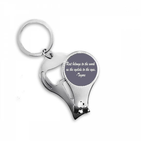 qoutes famous people healing rest work eyelid eyes nail nipper key chain bottle opener clipper
