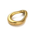 thumbnail image 2 of 15pcs 304 Stainless Steel Linking Rings Twisted Teardrop Golden 15.5x11x3mm Inner Diameter: 9.5x6mm, 2 of 3