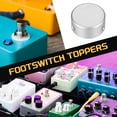 thumbnail image 5 of Toppers de pedal de pie Uxcell Tapones de botón de guitarra Plata, 5 of 5