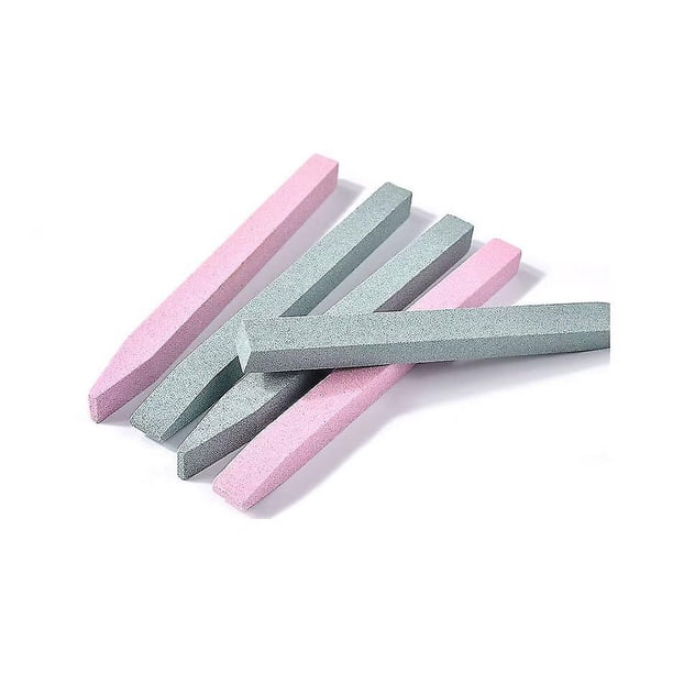 Lima de Uñas YONGSHENG Piedra Pómez 10 piezas Rosa + Verde oscuro