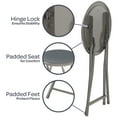 thumbnail image 4 of Lavish Home Set of 2 Portable Counter Bar Stools, Backless 18 in. Folding Stool with 225lb Capacity for Kitchen or Rec Room, Gray, 4 of 8