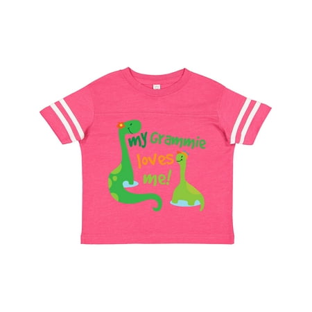 

Inktastic My Grammie Loves Me Grandson Dinosaur Gift Toddler Boy Girl T-Shirt