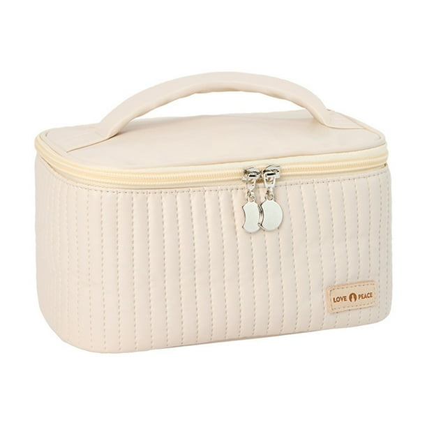 Bolso De Cosméticos Bolsa cosmético acolchado de tocador de color caramelo Moda dulce suave para acampar Tmvgtek Para Estrenar