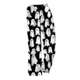 thumbnail image 4 of Halloween Womens Flannel Pajama Pants Pumpkin Ghost Skeleton Stretchy Soft Lightweight Skull Spooky Pj Pants Halloween Outfits, 4 of 6