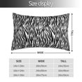 thumbnail image 2 of Fotbe Zebra Funda de Almohada Decorativa Estilo Occidental, Lujo en Algodón, Fundas para Almohadas King, Cojín Estampado para Decoración del Hogar-14"x20", 2 of 6