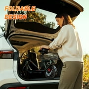 SISIGAD Electric Scooter with Seat, 650W Motor up to 19 Mph and 20 Miles Long Range, Commuter Electric Scooter for Adults, Large Basket