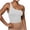White, variant on ZyeKqe Womens 1 Shoulder Tops Summer Sleeveless Ribbed Tank Top Casual Slim Basic Tees