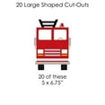 thumbnail image 7 of Big Dot of Happiness Fired Up Fire Truck - Firefighter Firetruck Baby Shower or Birthday Party DIY Decorations - Clothespin Garland Banner - 44 Pieces, 7 of 7