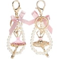 thumbnail image 2 of Fosa Keychain Pendant, Possess Sturdy Structure Durable Scratch‑Resistant Cartoon Pendant, 2Pcs Family Friends For School Office, 2 of 8