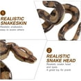 thumbnail image 3 of Jouet Serpent Réaliste Haute Simulation Jouet Serpent en Caoutchouc Modèle Python pour Accessoires de Jardin et Farce Effrayant d'Halloween, 3 of 5