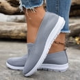 thumbnail image 5 of Pandaie Women's Slip on Orthopedic Sneakers Breathable Mesh Knitted Casual Walking Shoes with Wide Width Arch Support (Grey,9.5), 5 of 8