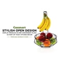 thumbnail image 3 of Cuisinart Stainless Steel Fruit Basket with Banana Hanger, Matte Black - Fruit Storage Basket with Banana Holder to Showcase and Organize your Fresh Produce, 3 of 7