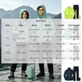thumbnail image 3 of Wensltd Men Women Waterproof Rain Suit Set Hooded Jacket Elastic Waist Pants Outdoor Rainwear with Storage Bag, 3 of 9